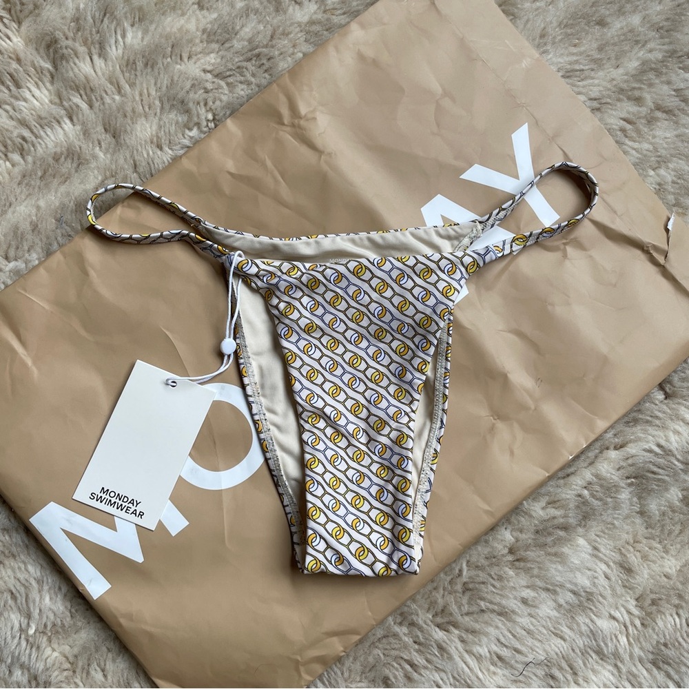 Monday Swimwear Barbados Bottom - Sun Lynx Geo Size Small